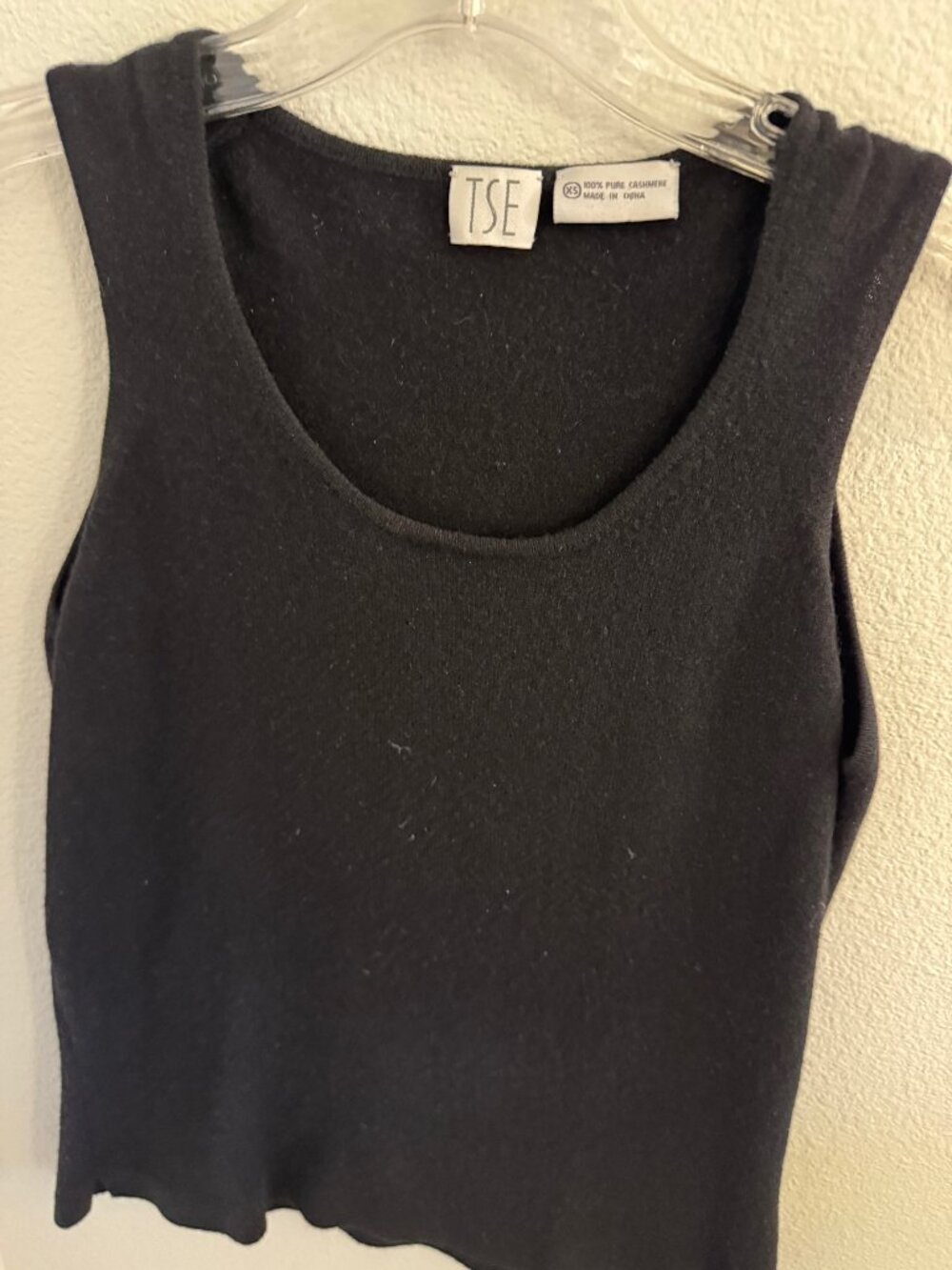 TSE Black Cashmere Tank Top